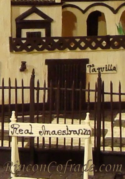 Detalle de la taquilla de la Real Maestranza de Sevilla